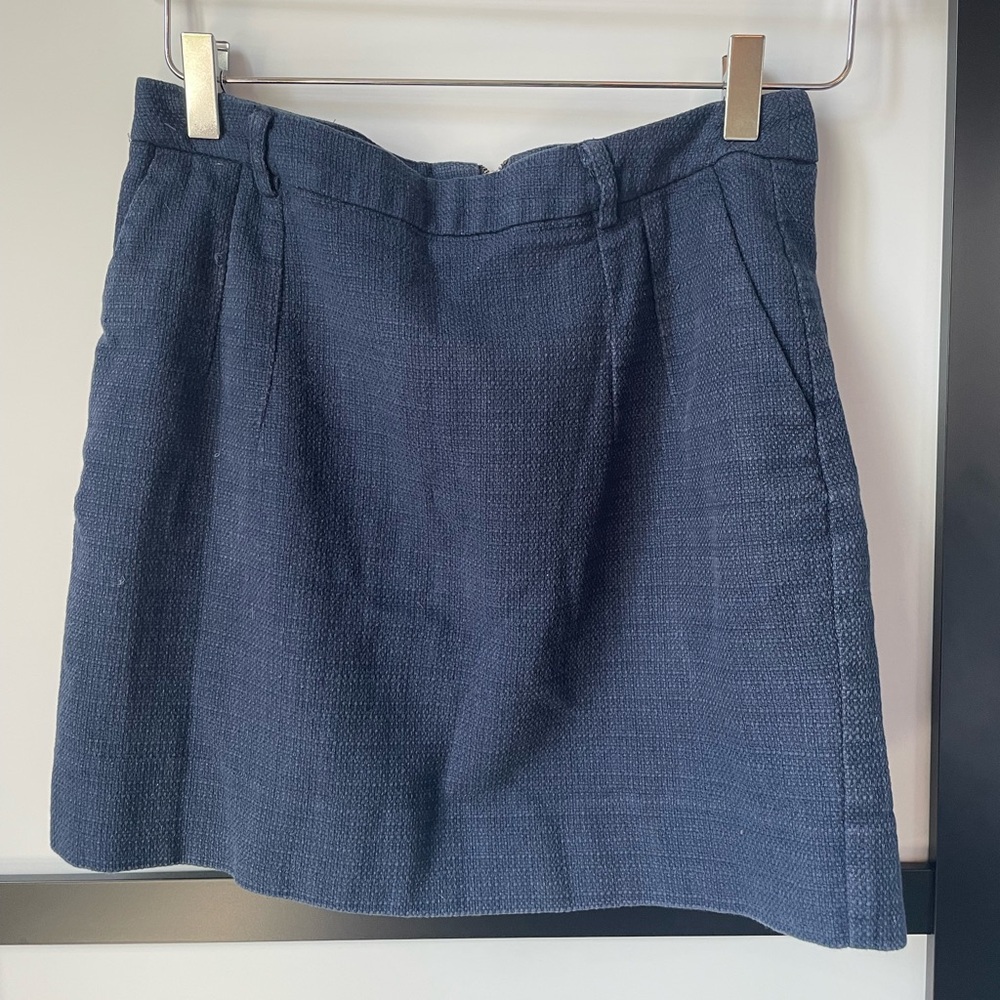 Elizabeth McKay Navy Mini Skirt